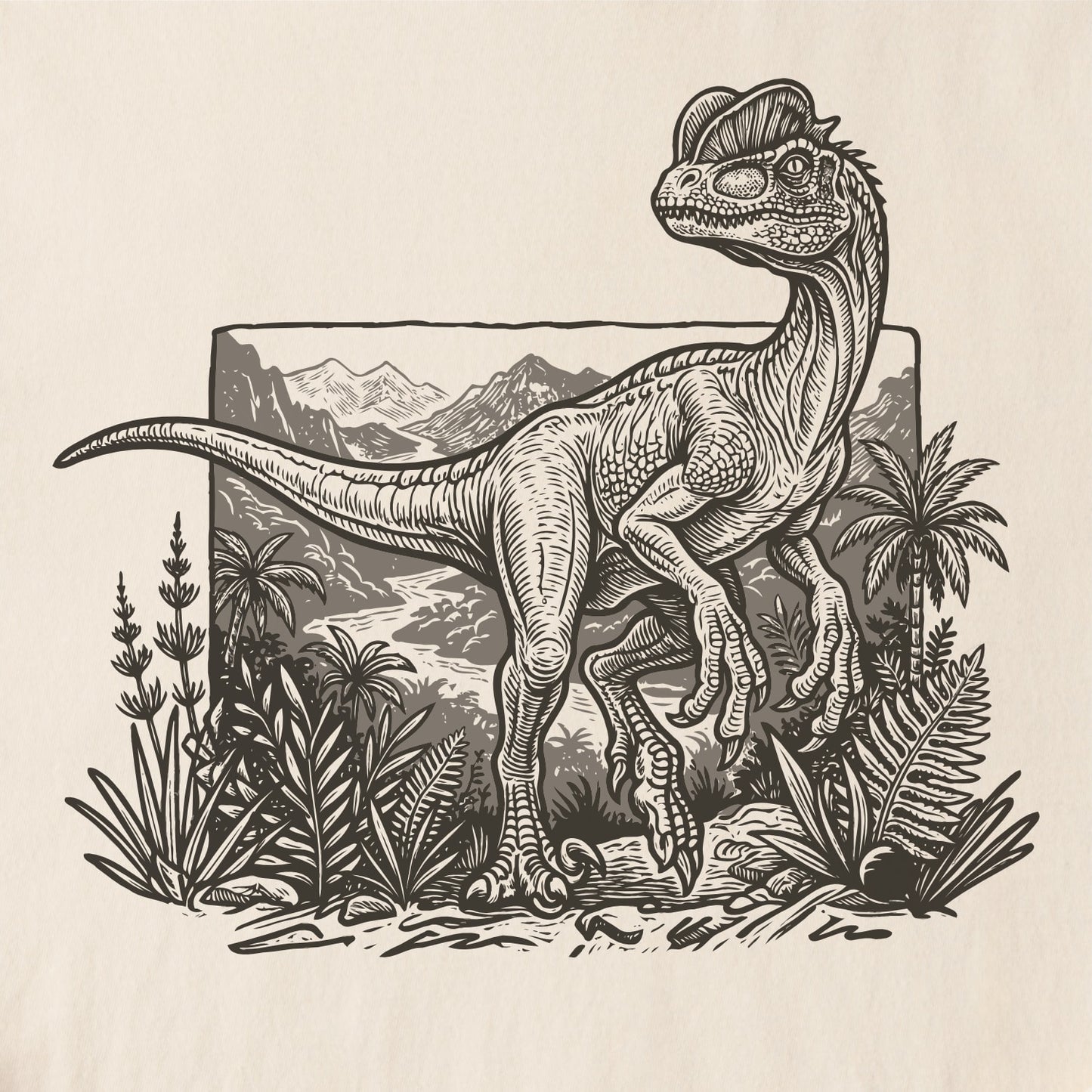 Dilophosaurus Tee
