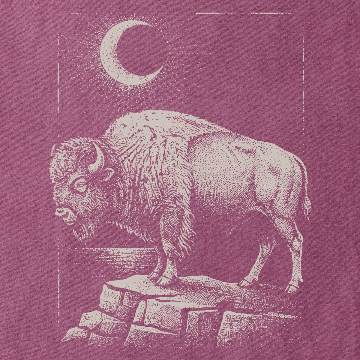 Moonlit Bison Tee
