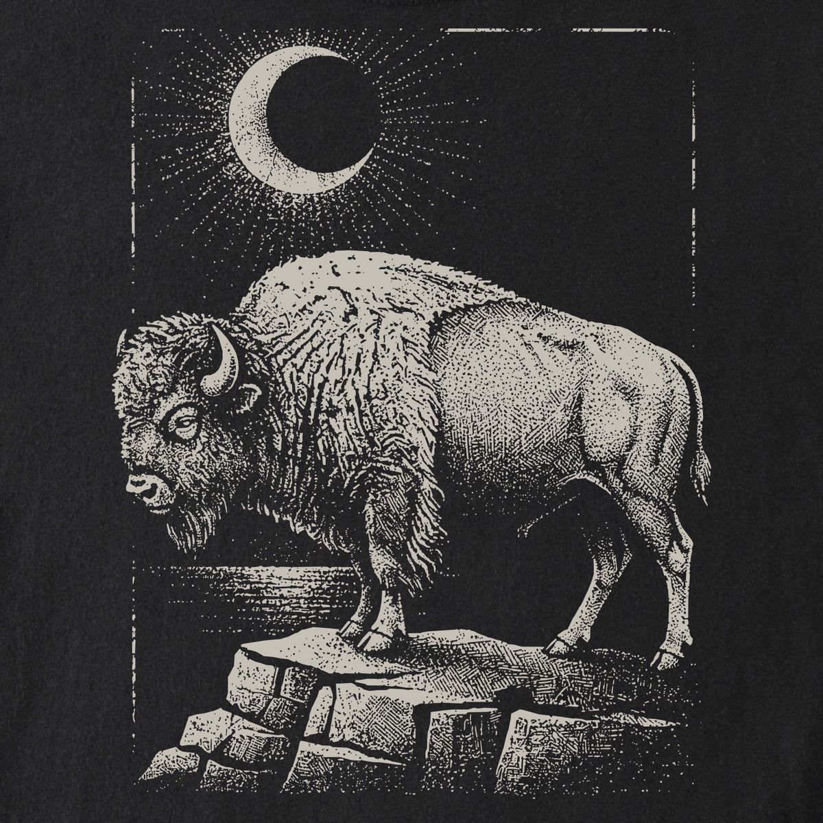 Moonlit Bison Tee