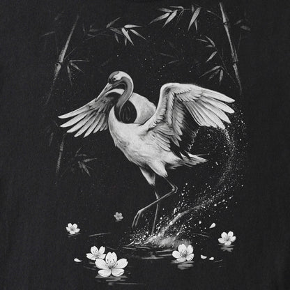 Moonlit Crane Tee