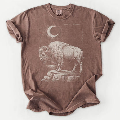 Moonlit Bison Tee