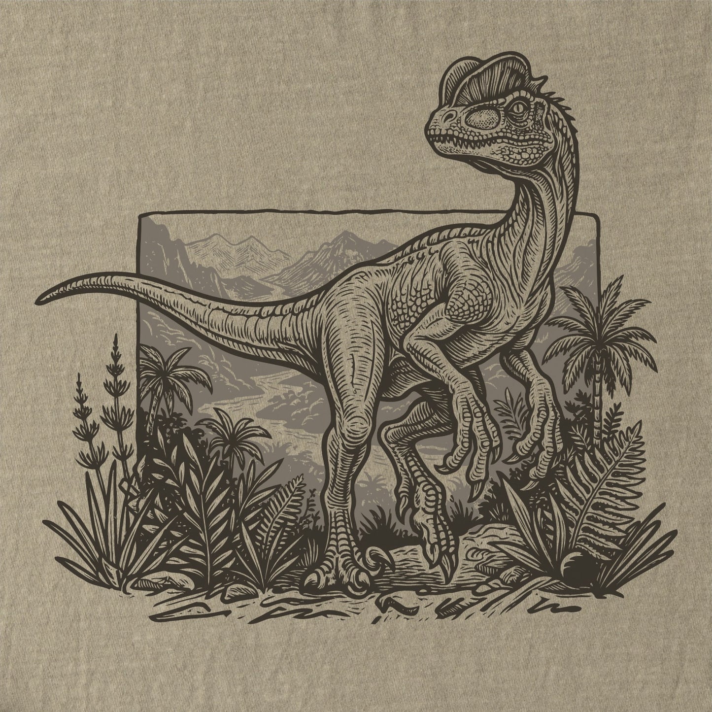 Dilophosaurus Tee