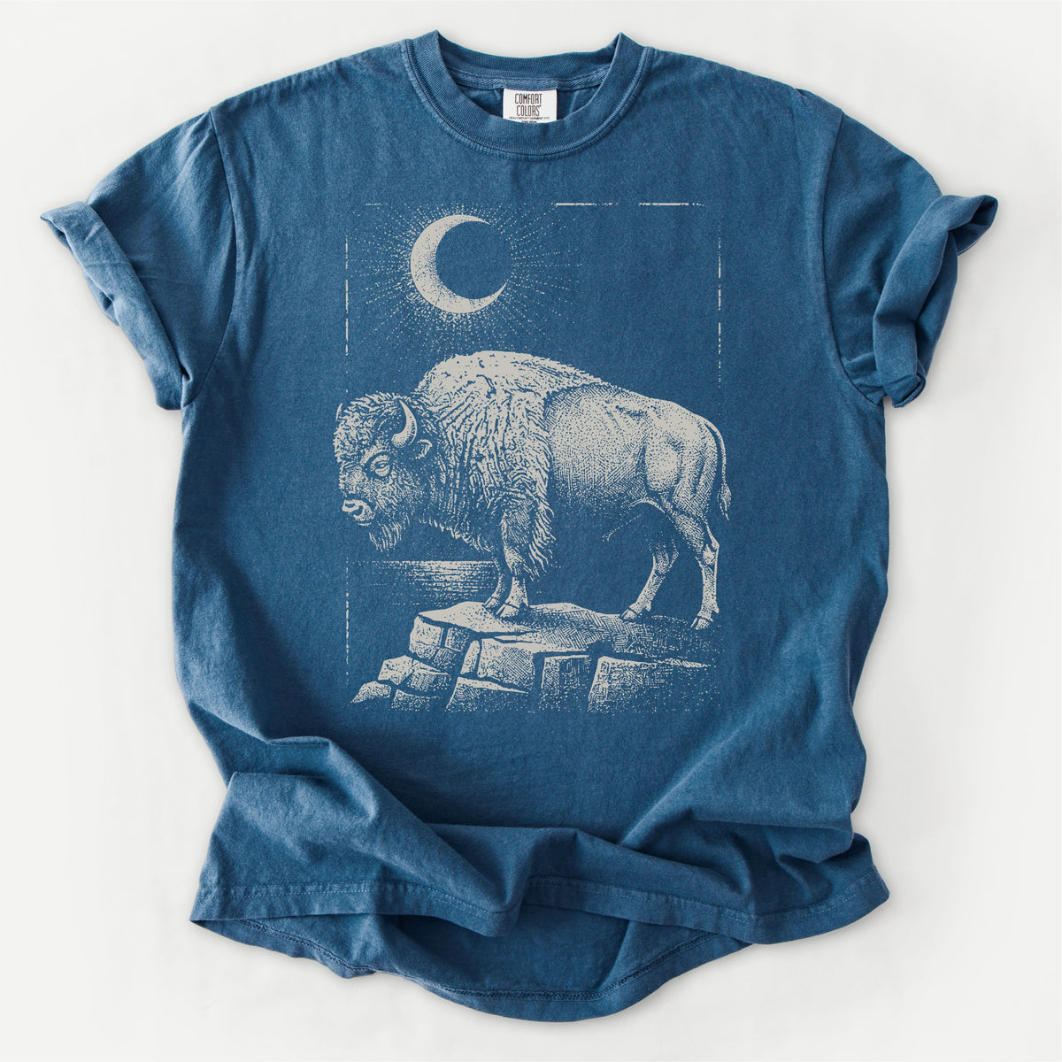 Moonlit Bison Tee