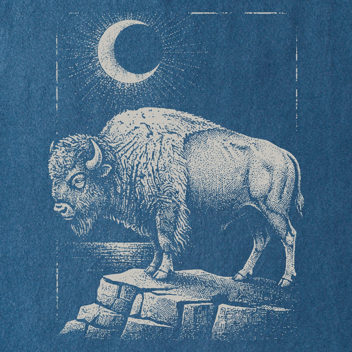 Moonlit Bison Tee